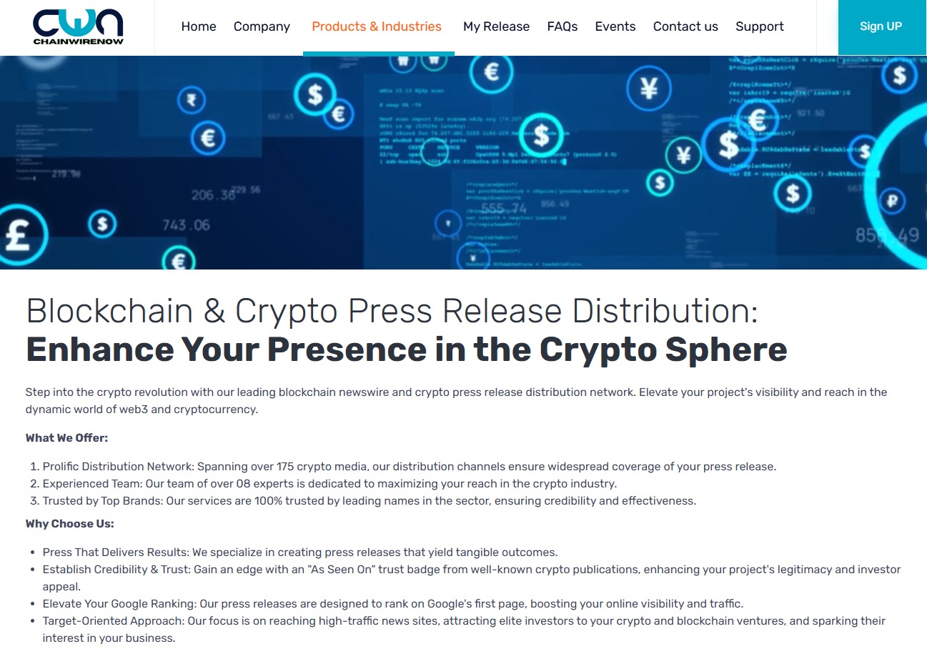 ChainWireNOW Improves Blockchain Wire and Web3 News Wire Services for Crypto Projects