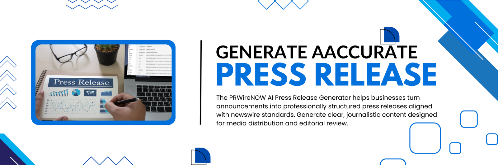 PRWireNOW Launches Free AI Press Release Generator that Writes Press Release Content All Media Accepts